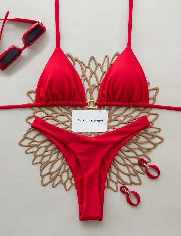 Costum de baie SHEIN, rosu