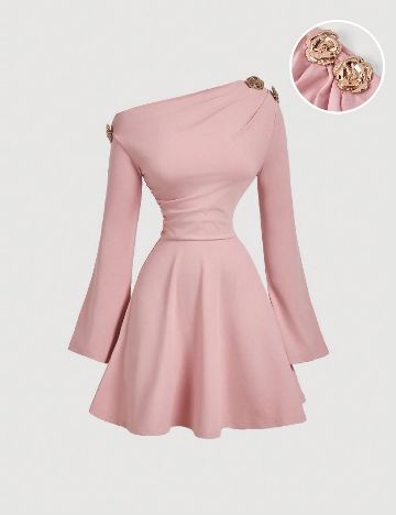 Rochie scurta SHEIN, roz