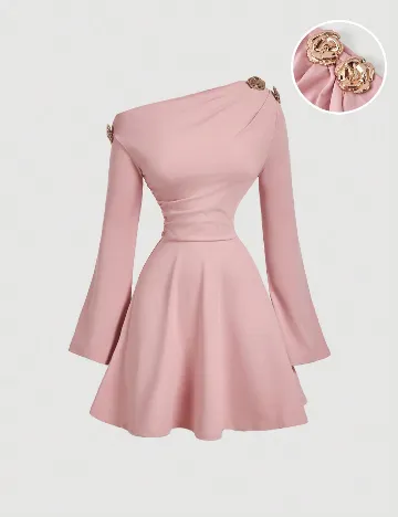 Rochie scurta SHEIN, roz