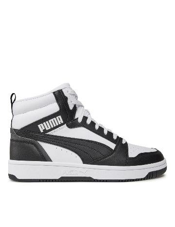 Adidasi Puma, alb/negru
