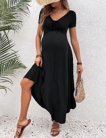 Rochie medie SHEIN Maternity, negru