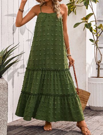 Rochie lunga SHEIN, verde