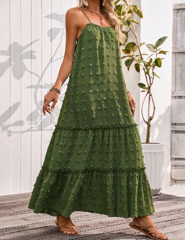 Rochie lunga SHEIN, verde