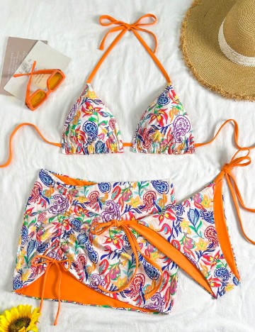 Costum de baie SHEIN CURVE, mix culori
