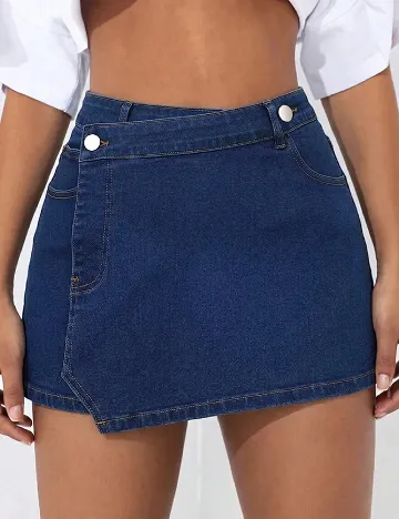 Fusta pantalon SHEIN CURVE, bleumarin
