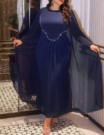 Rochie lunga SHEIN CURVE, bleumarin