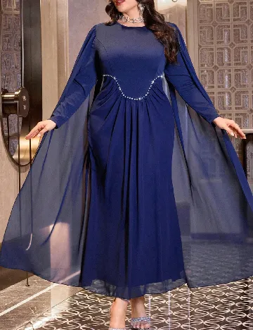 Rochie lunga SHEIN CURVE, bleumarin