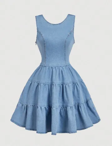 Rochie scurta SHEIN, albastru