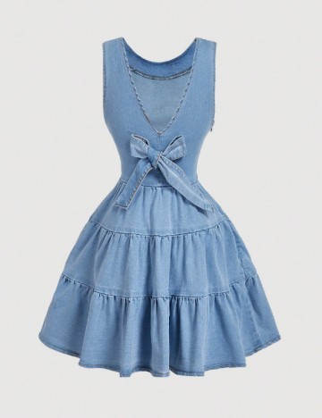 Rochie scurta SHEIN, albastru