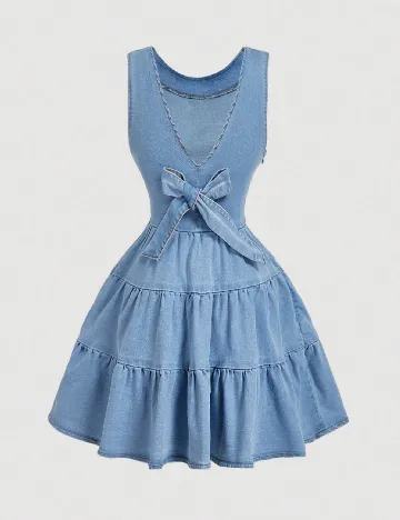 Rochie scurta SHEIN, albastru