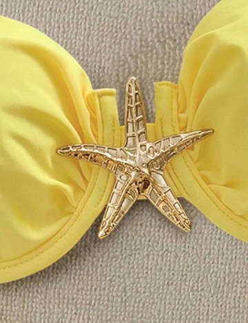 Costum de baie SHEIN, galben