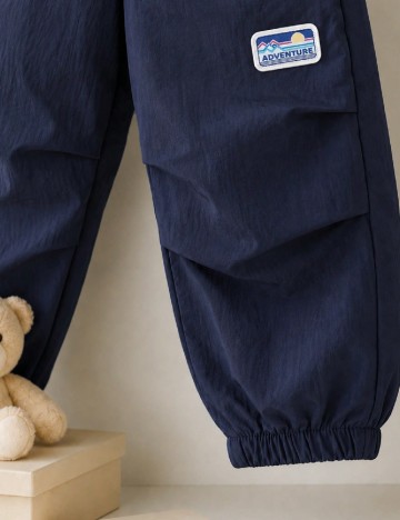 Pantaloni Shein Kids, bleumarin