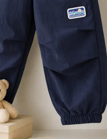 Pantaloni Shein Kids, bleumarin