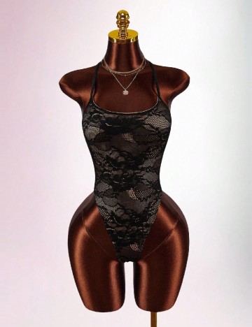 Body SHEIN, negru/crem