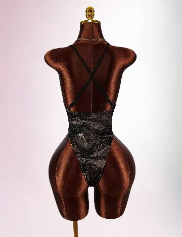 Body SHEIN, negru/crem