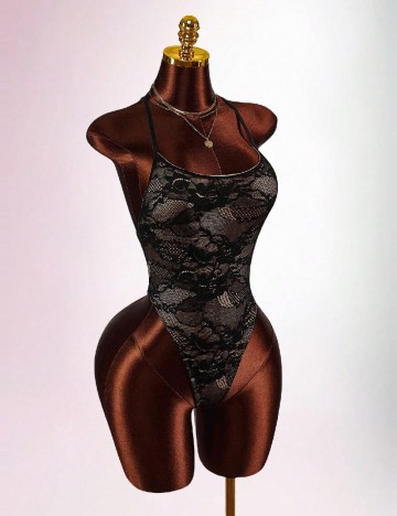 Body SHEIN, negru/crem