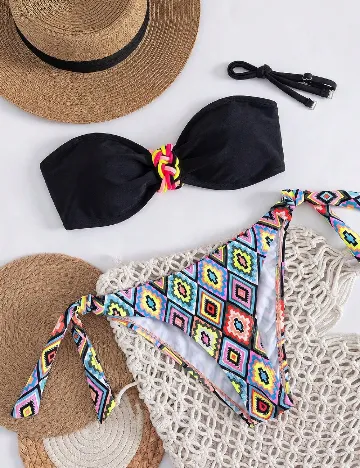 Costum de baie SHEIN, mix culori