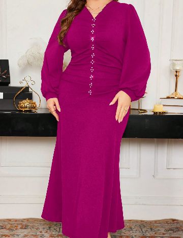 Rochie lunga SHEIN CURVE, roz