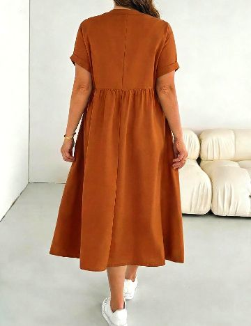 Rochie medie SHEIN CURVE, portocaliu