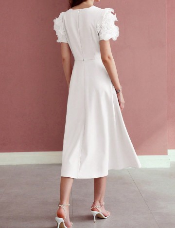 Rochie medie MOTF, alb