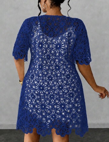 Rochie scurta SHEIN CURVE, albastru