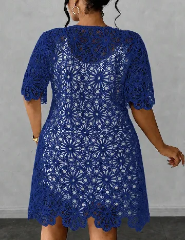 Rochie scurta SHEIN CURVE, albastru
