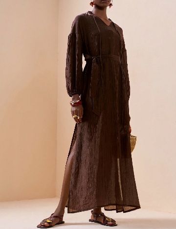Rochie lunga SHEIN, maro
