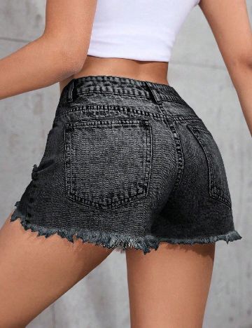 Pantaloni scurti SHEIN, negru