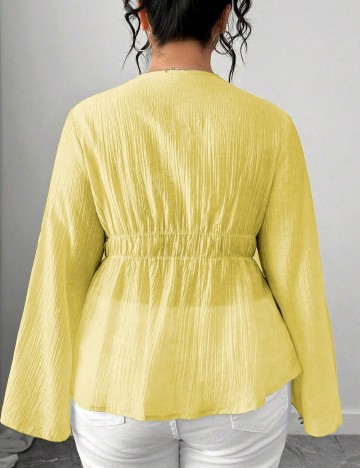 Bluza SHEIN CURVE, galben