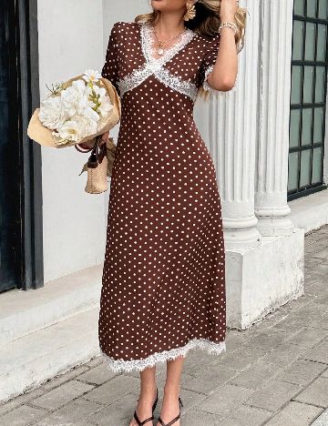 Rochie lunga SHEIN, maro