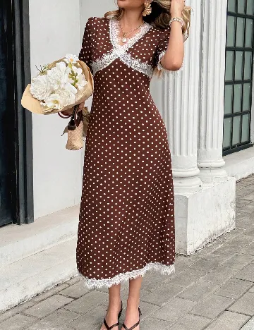 Rochie lunga SHEIN, maro