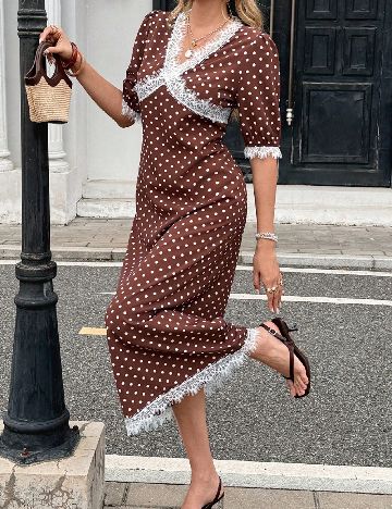 Rochie lunga SHEIN, maro