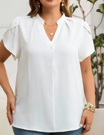Bluza SHEIN CURVE, alb