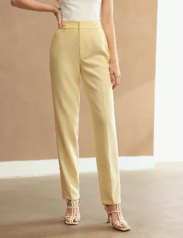 Pantaloni SHEIN, galben
