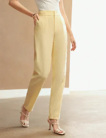 Pantaloni SHEIN, galben