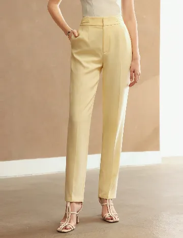 Pantaloni SHEIN, galben