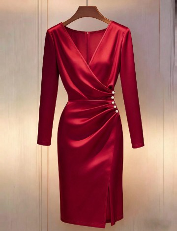 Rochie medie SHEIN, rosu