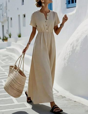 Rochie lunga SHEIN, bej
