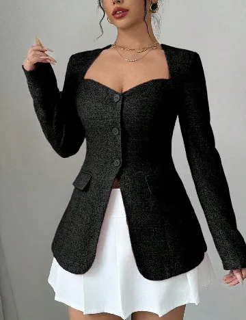Sacou SHEIN, negru