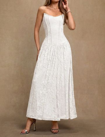 Rochie lunga SHEIN, alb