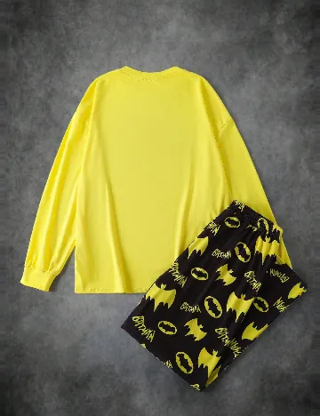 Pijama SHEIN, galben/negru