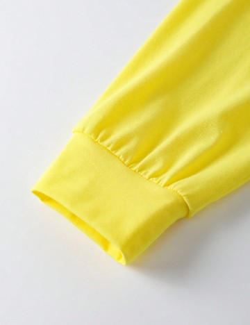 Pijama SHEIN, galben/negru