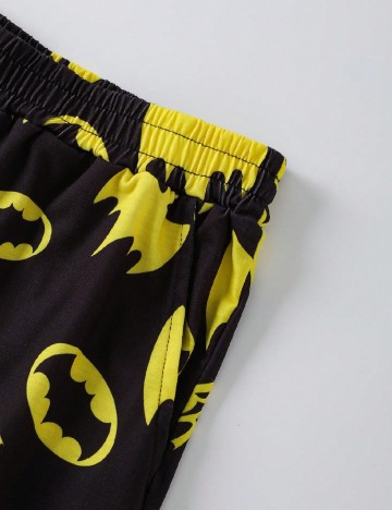Pijama SHEIN, galben/negru