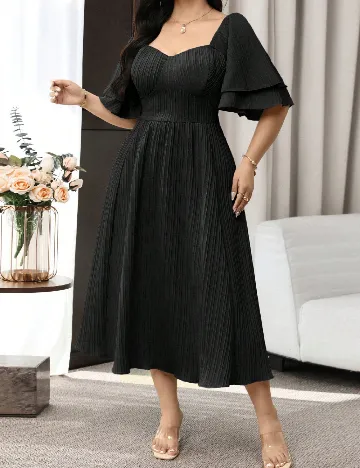Rochie medie SHEIN CURVE, negru