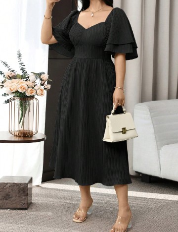 Rochie medie SHEIN CURVE, negru