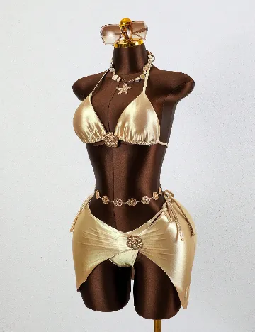 Costum de baie SHEIN, auriu