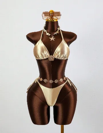 Costum de baie SHEIN, auriu