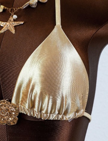 Costum de baie SHEIN, auriu