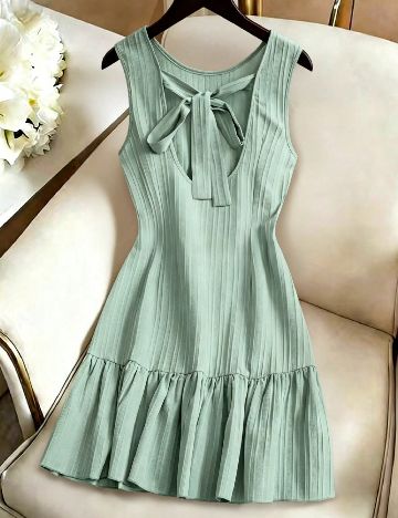 Rochie scurta SHEIN, verde
