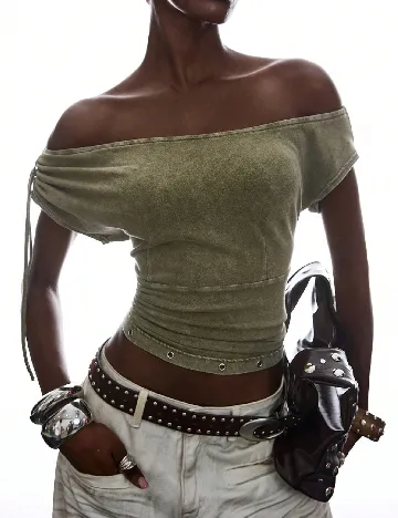 Top SHEIN, verde